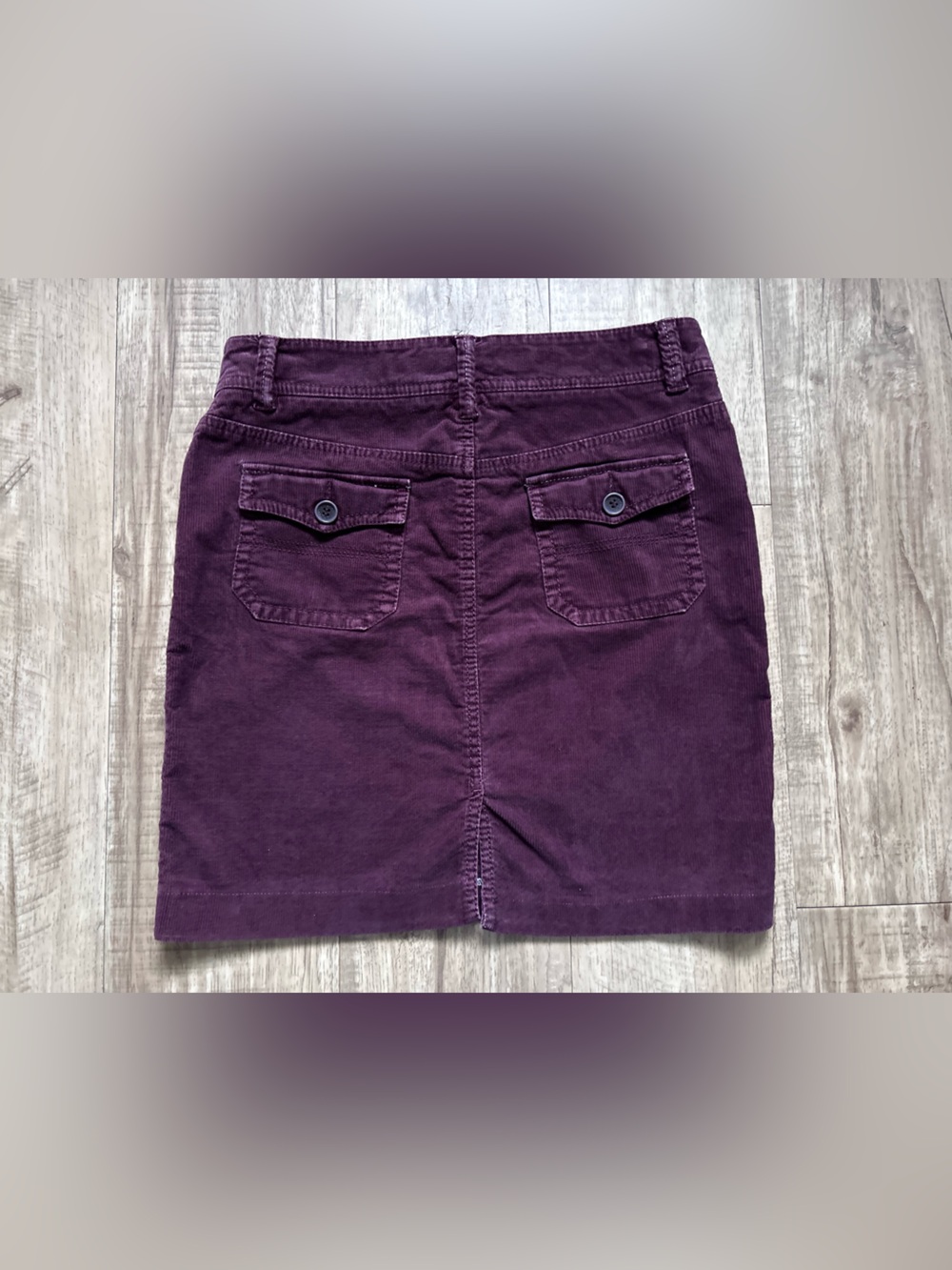 Esprit Dark plum Purple Corduroy Mini Skirt y2k 90’s fall neutral cozy